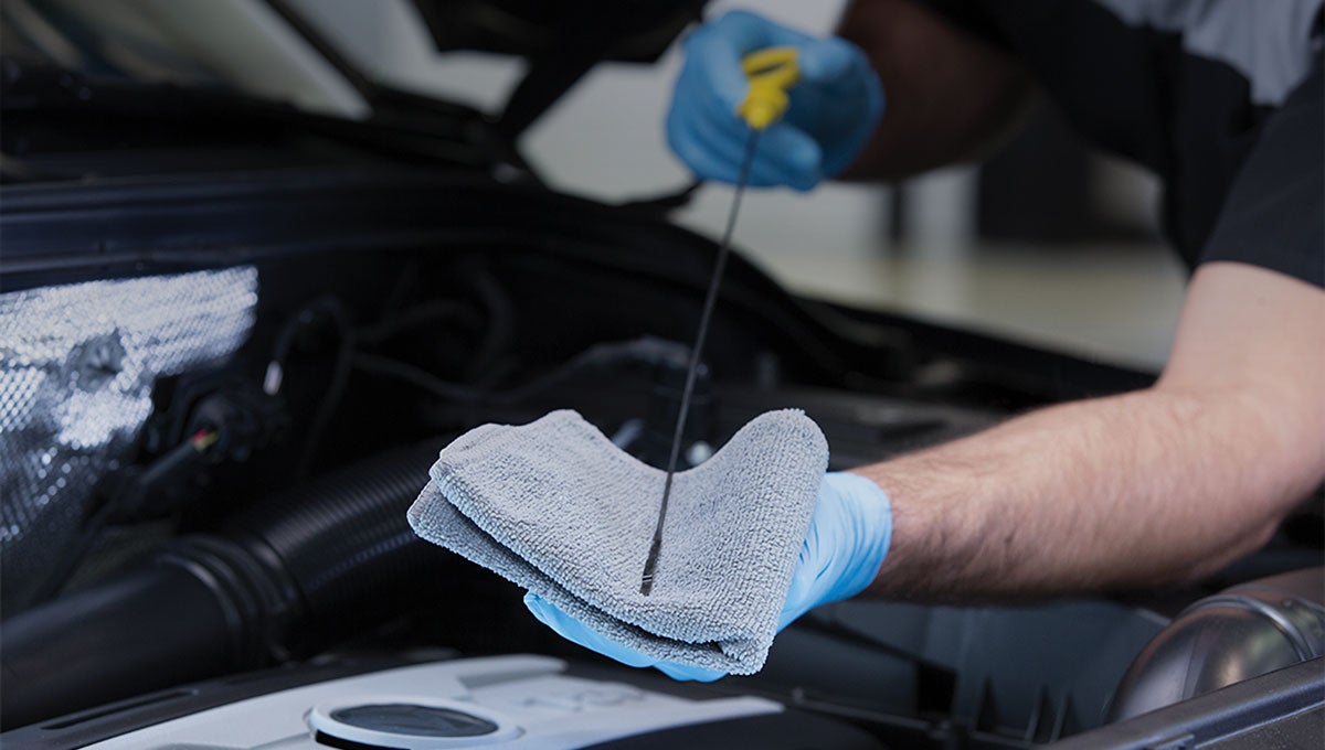 Auto engine oil check