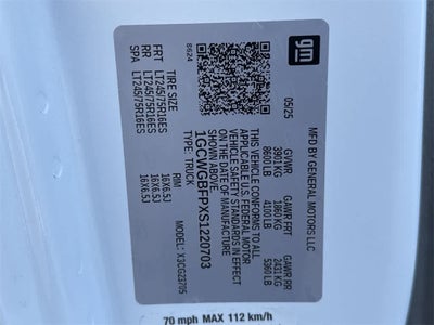 2025 Chevrolet Express RWD 2500 155"