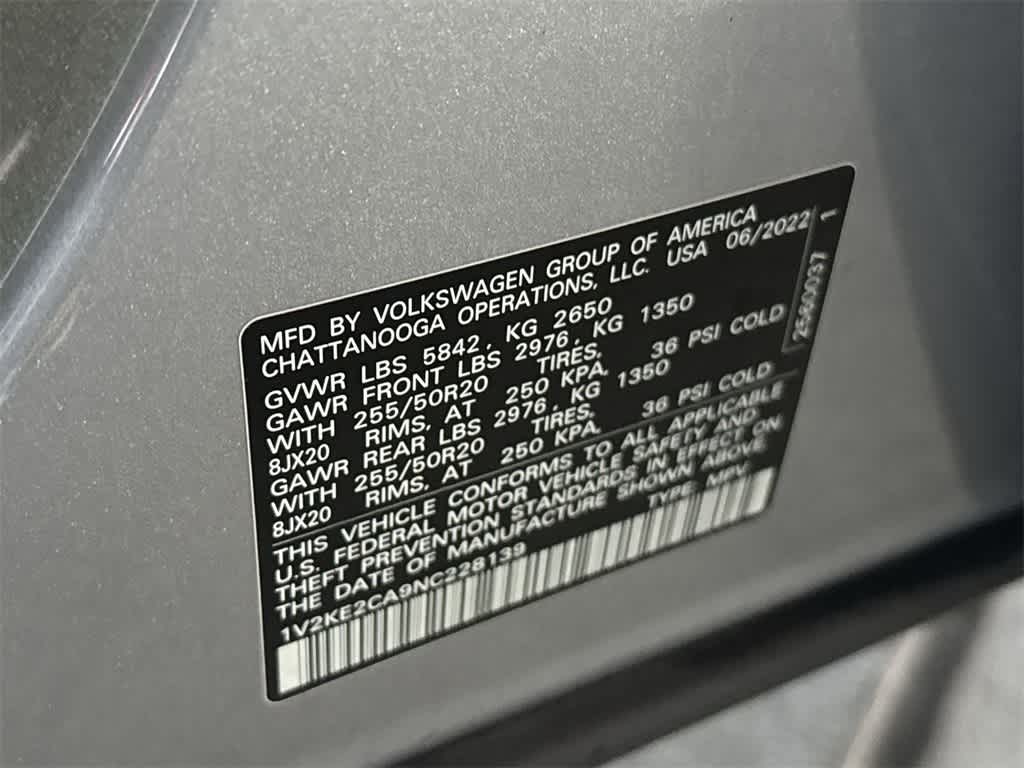 2022 Volkswagen Atlas Cross Sport 3.6L V6 SE w/Technology