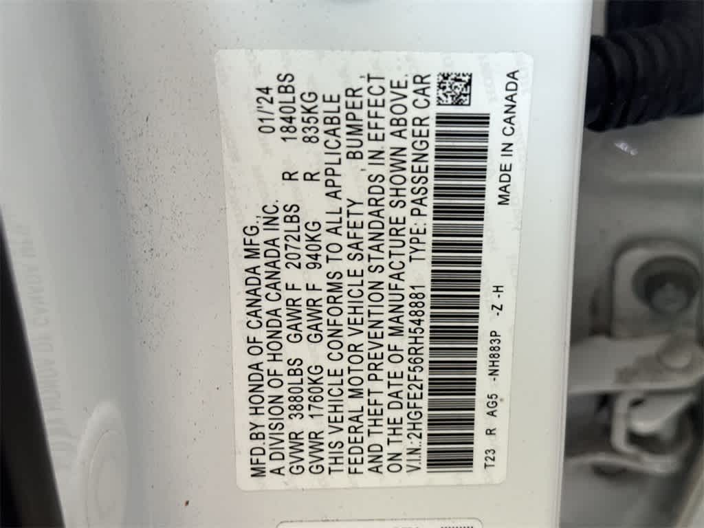 2024 Honda Civic Sport