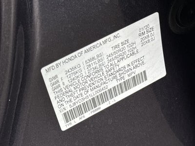 2020 Acura MDX w/Technology Pkg