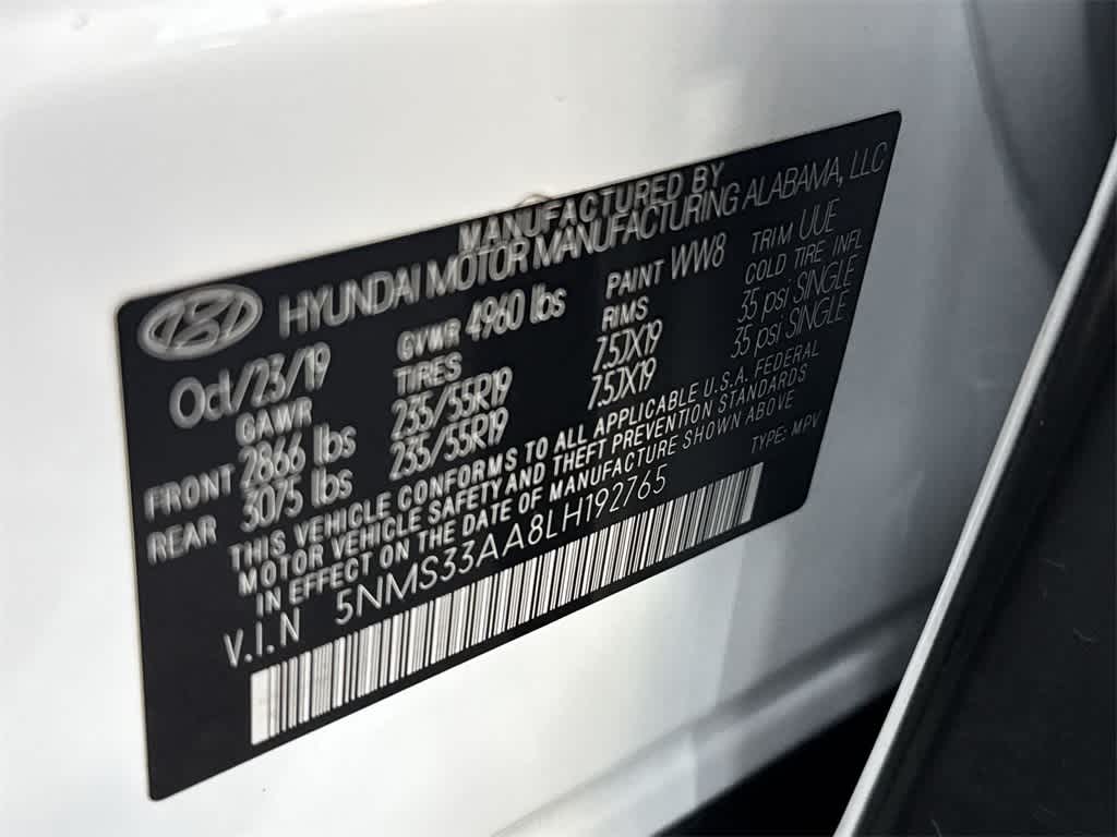 2020 Hyundai Santa Fe SEL