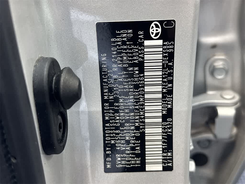 2021 Toyota Corolla Nightshade