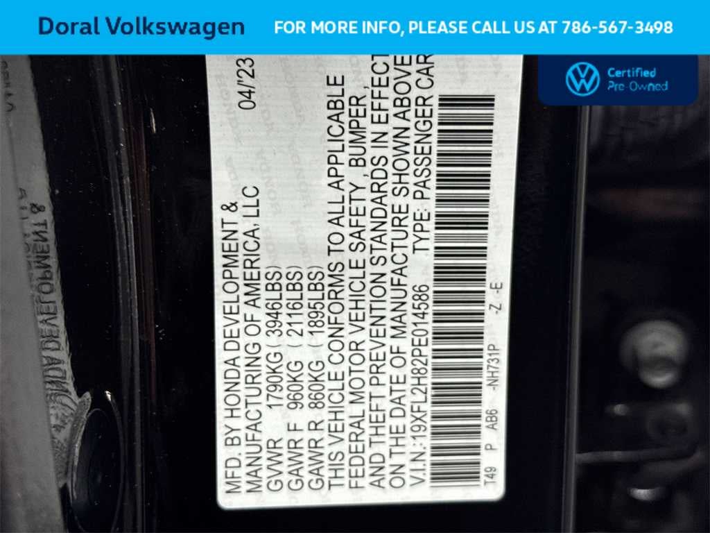 2023 Honda Civic Hatchback Sport