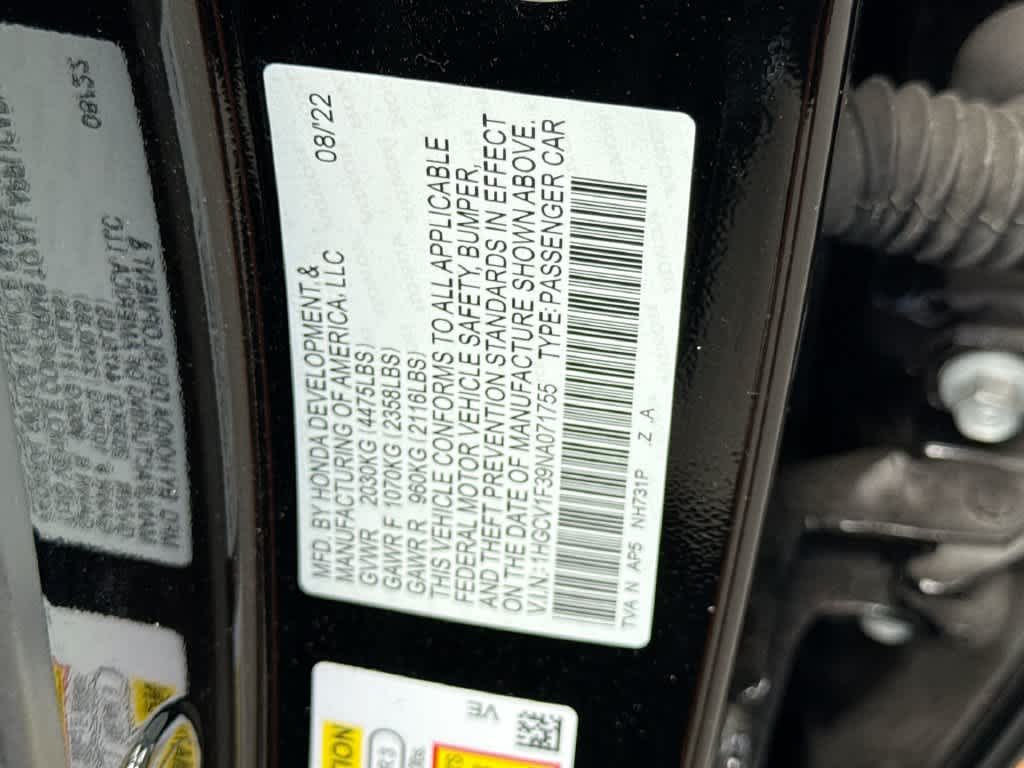 2022 Honda Accord Sport