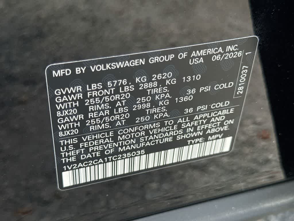 2026 Volkswagen Atlas Cross Sport 2.0T SEL R-Line Black