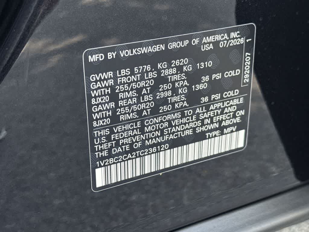 2026 Volkswagen Atlas Cross Sport 2.0T SEL