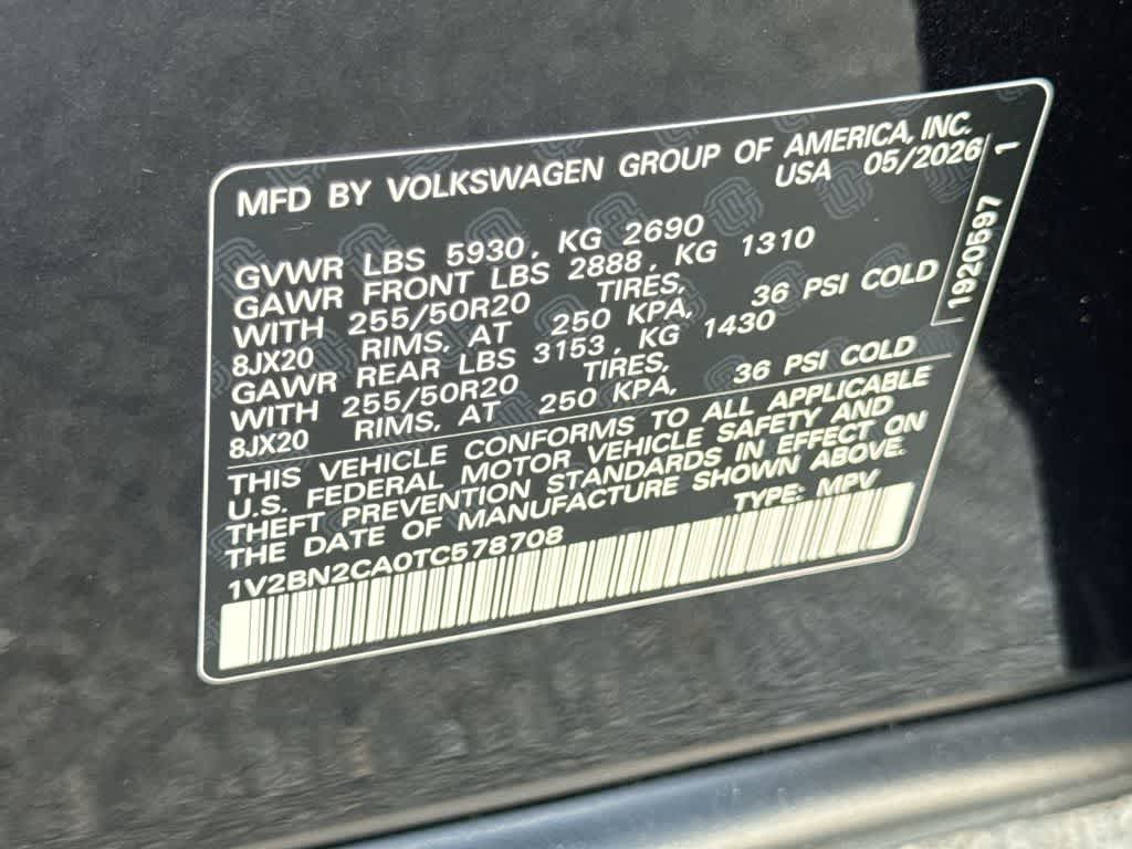 2026 Volkswagen Atlas 2.0T SEL