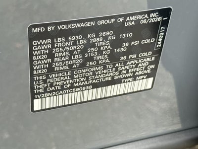 2026 Volkswagen Atlas 2.0T SEL