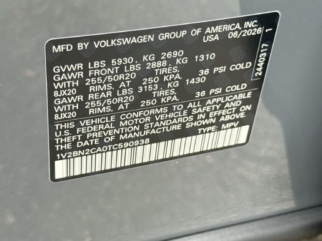 2026 Volkswagen Atlas 2.0T SEL