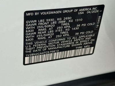 2026 Volkswagen Atlas 2.0T SEL