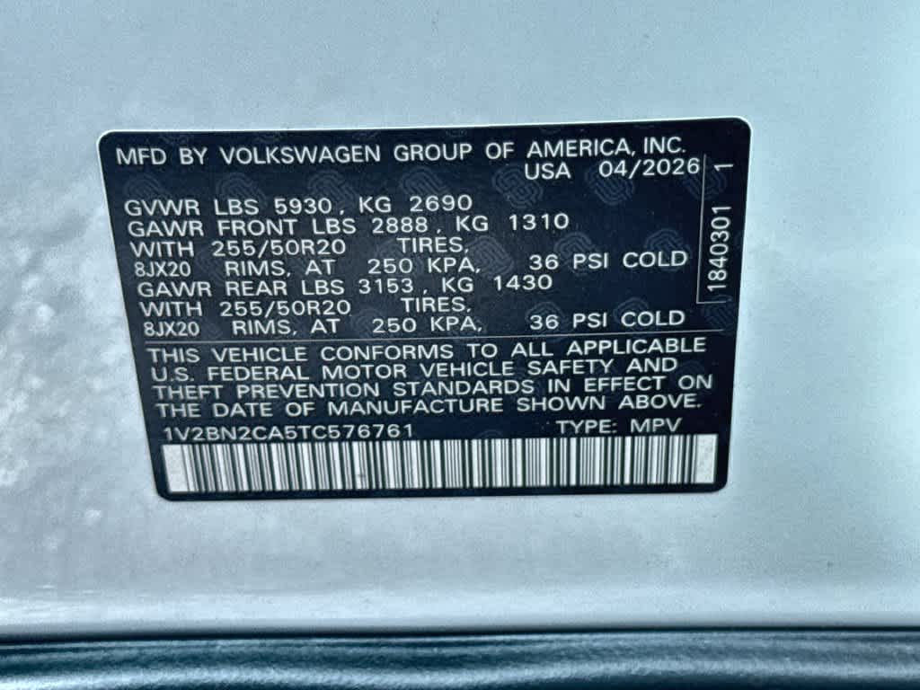 2026 Volkswagen Atlas 2.0T SEL