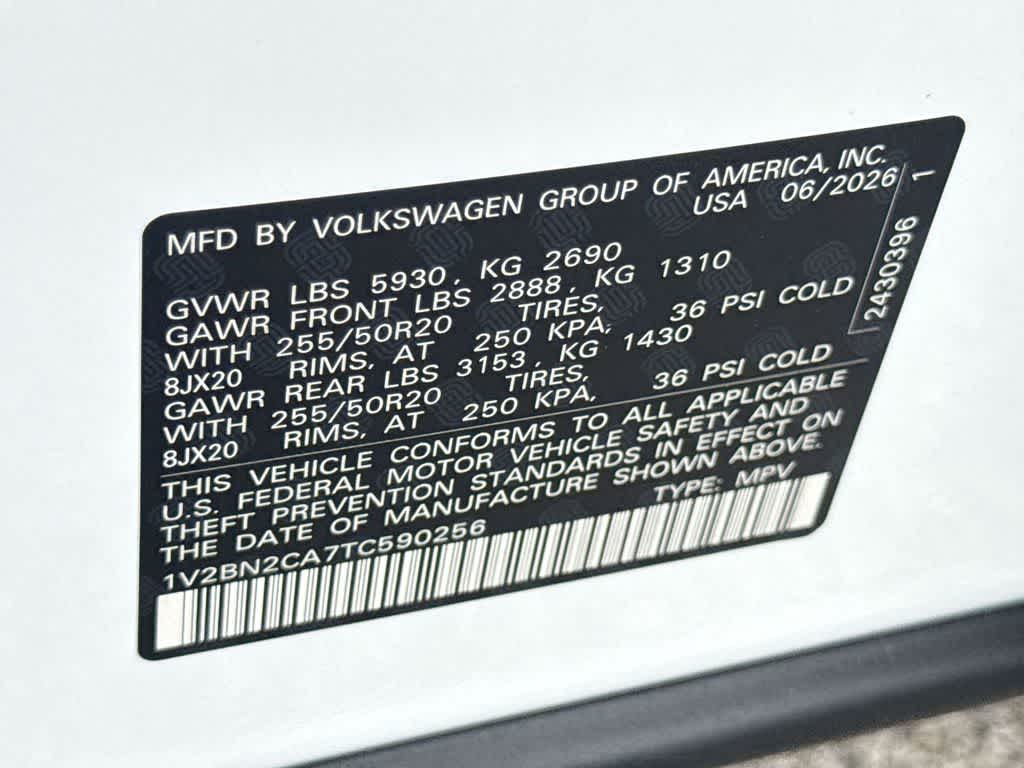 2026 Volkswagen Atlas 2.0T SEL