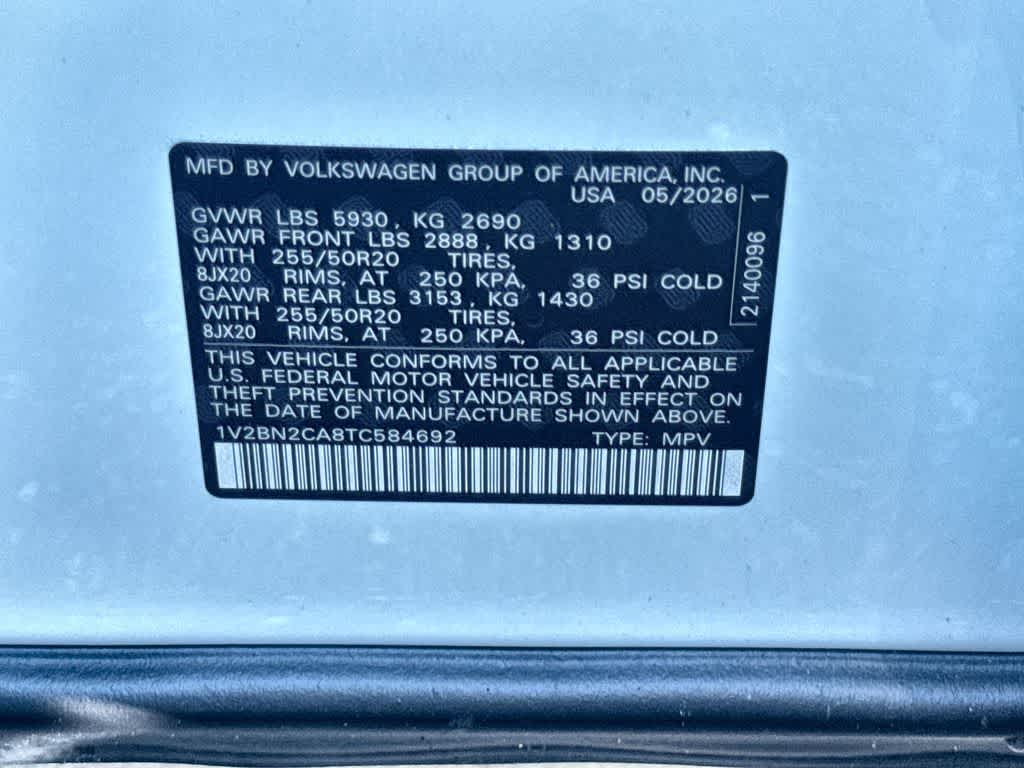 2026 Volkswagen Atlas 2.0T SEL
