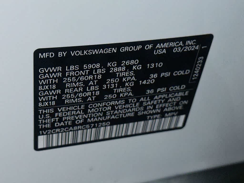 2024 Volkswagen Atlas 2.0T Peak Edition SE w/Technology