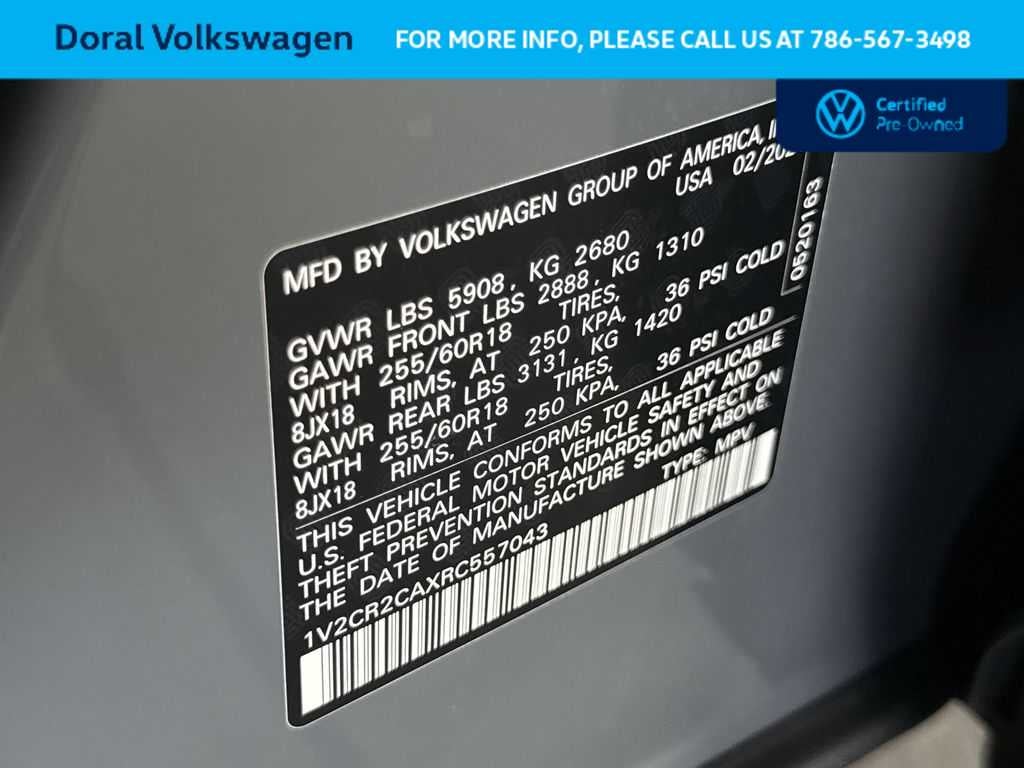 2024 Volkswagen Atlas 2.0T Peak Edition SE w/Technology