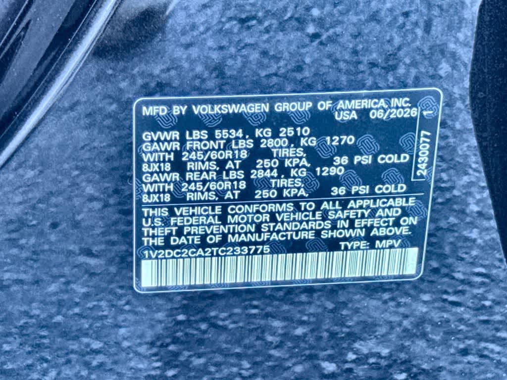 2026 Volkswagen Atlas Cross Sport 2.0T SE