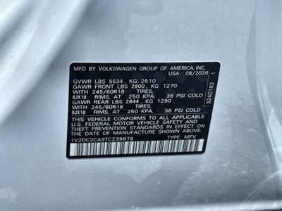 2026 Volkswagen Atlas Cross Sport 2.0T SE