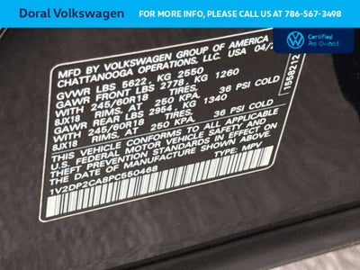 2023 Volkswagen Atlas 2.0T SE