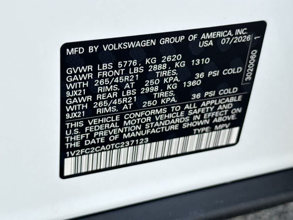 2026 Volkswagen Atlas Cross Sport 2.0T SEL Premium R-Line