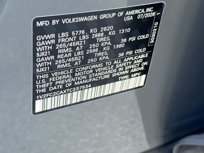 2026 Volkswagen Atlas Cross Sport 2.0T SEL Premium R-Line