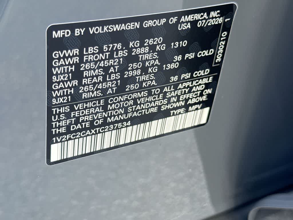 2026 Volkswagen Atlas Cross Sport 2.0T SEL Premium R-Line