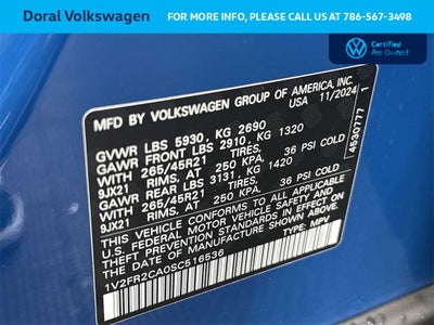 2025 Volkswagen Atlas 2.0T SEL Premium R-Line