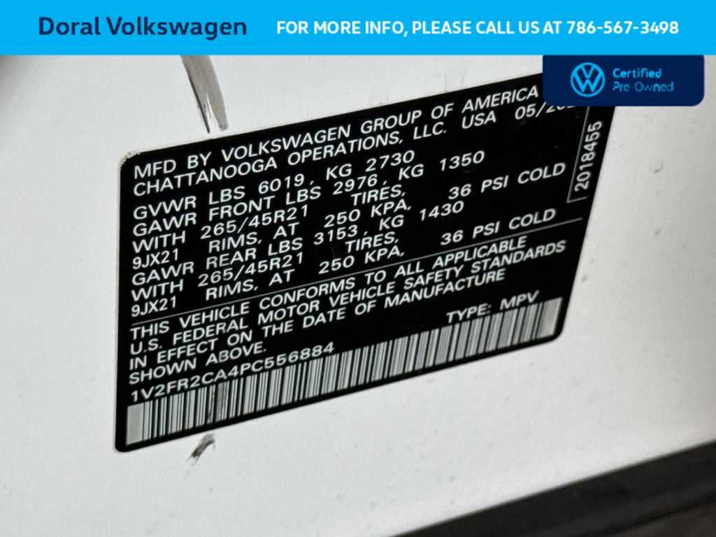 2023 Volkswagen Atlas 3.6L V6 SEL Premium R-Line