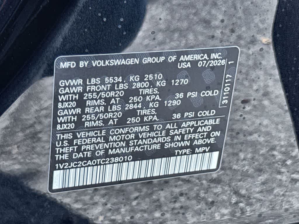 2026 Volkswagen Atlas Cross Sport 2.0T SE w/Technology