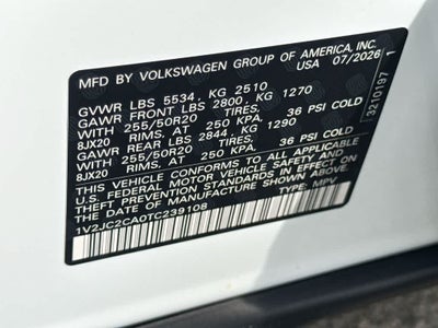2026 Volkswagen Atlas Cross Sport 2.0T SE w/Technology