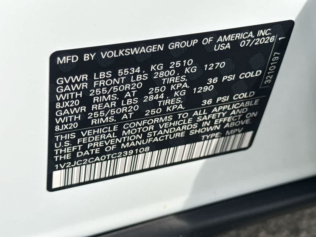 2026 Volkswagen Atlas Cross Sport 2.0T SE w/Technology