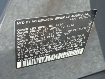 2026 Volkswagen Atlas Cross Sport 2.0T SE w/Technology