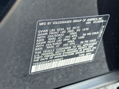 2026 Volkswagen Atlas Cross Sport 2.0T SE w/Technology