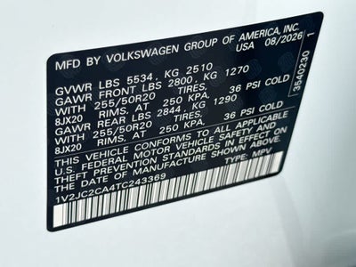 2026 Volkswagen Atlas Cross Sport 2.0T SE w/Technology