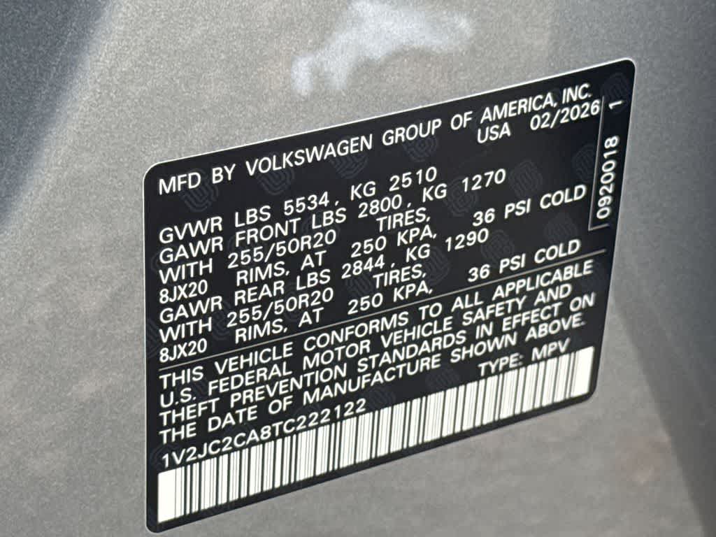 2026 Volkswagen Atlas Cross Sport 2.0T SE w/Technology