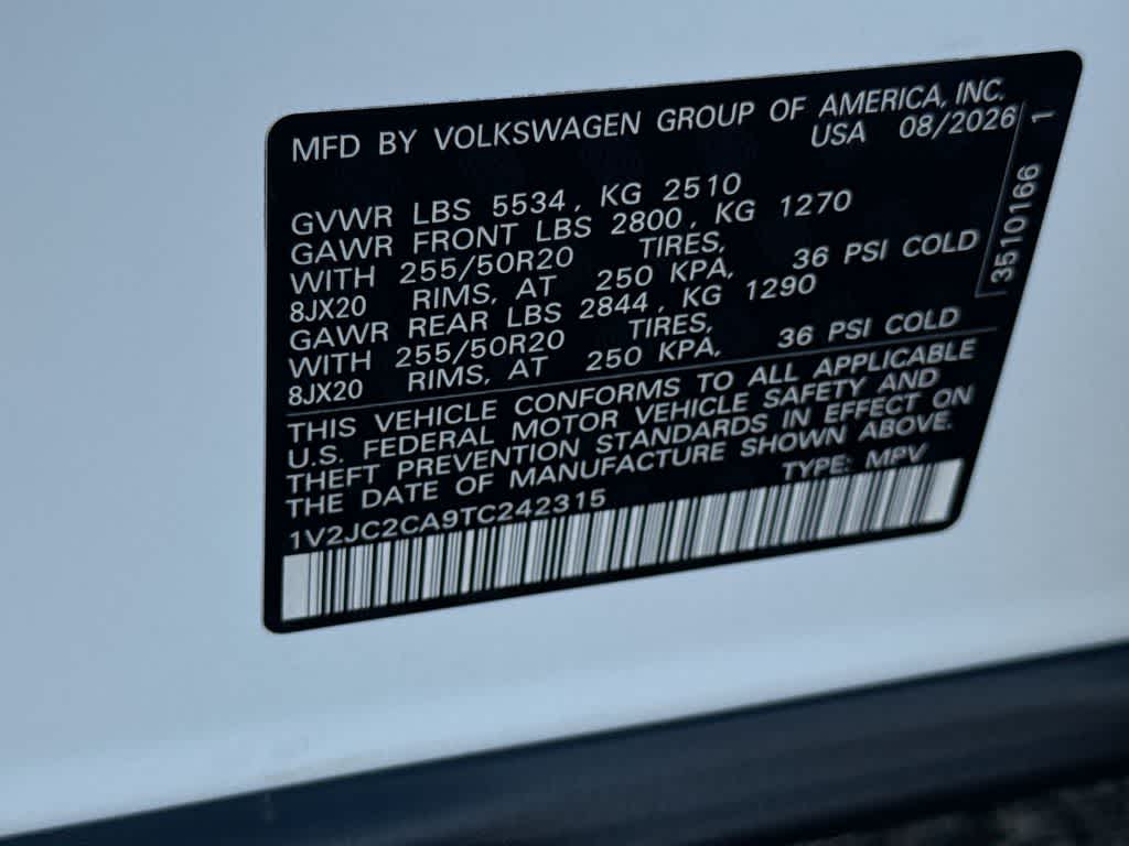 2026 Volkswagen Atlas Cross Sport 2.0T SE w/Technology