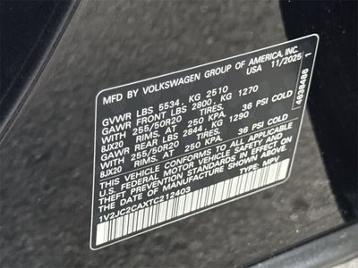 2026 Volkswagen Atlas Cross Sport 2.0T SE w/Technology