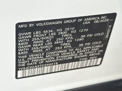 2026 Volkswagen Atlas Cross Sport 2.0T SE w/Technology