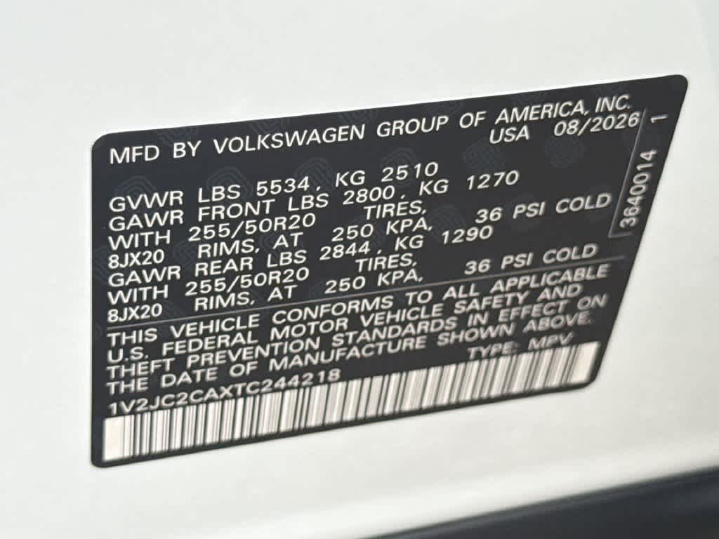 2026 Volkswagen Atlas Cross Sport 2.0T SE w/Technology