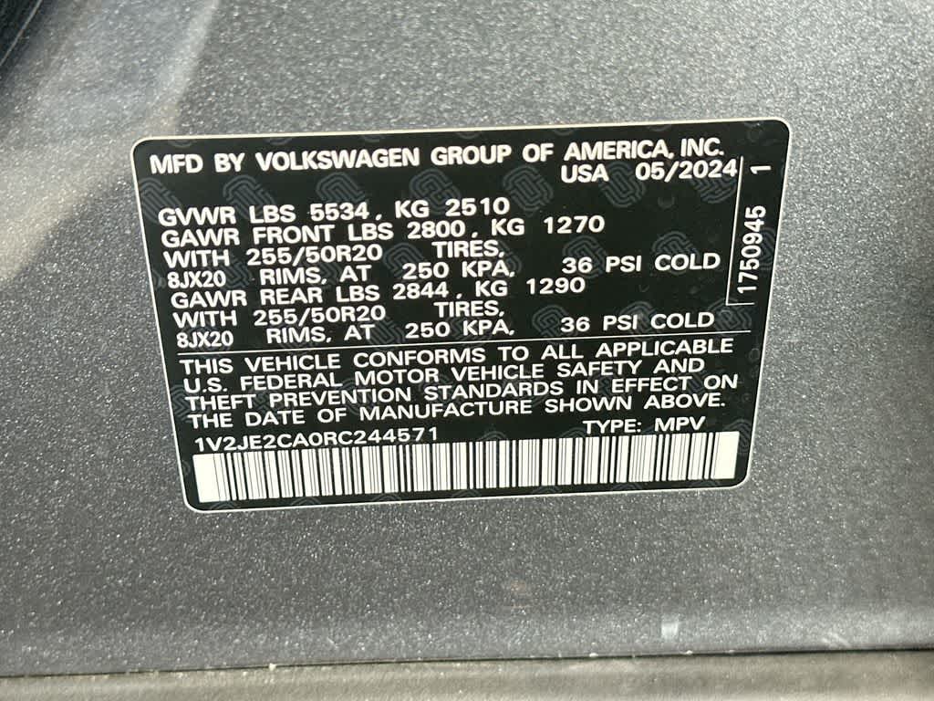 2024 Volkswagen Atlas Cross Sport 2.0T SE w/Technology