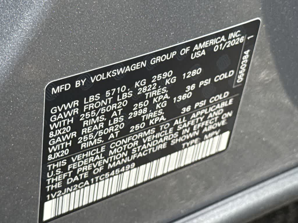2026 Volkswagen Atlas 2.0T SE w/Technology