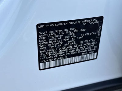 2026 Volkswagen Atlas 2.0T SE w/Technology