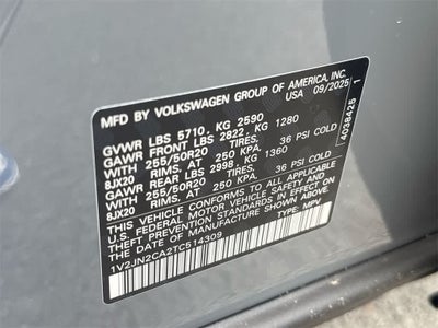 2026 Volkswagen Atlas 2.0T SE w/Technology