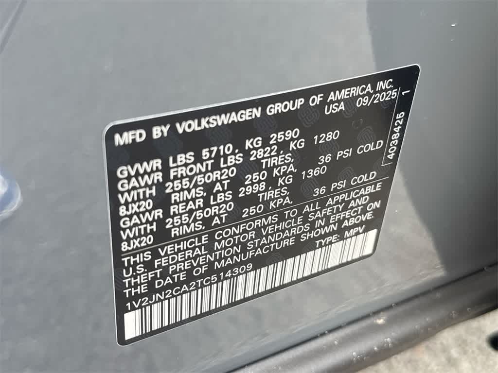 2026 Volkswagen Atlas 2.0T SE w/Technology