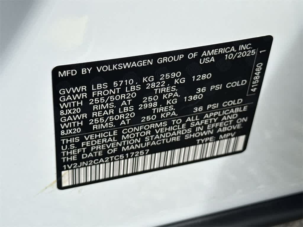 2026 Volkswagen Atlas 2.0T SE w/Technology