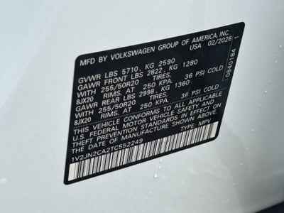 2026 Volkswagen Atlas 2.0T SE w/Technology