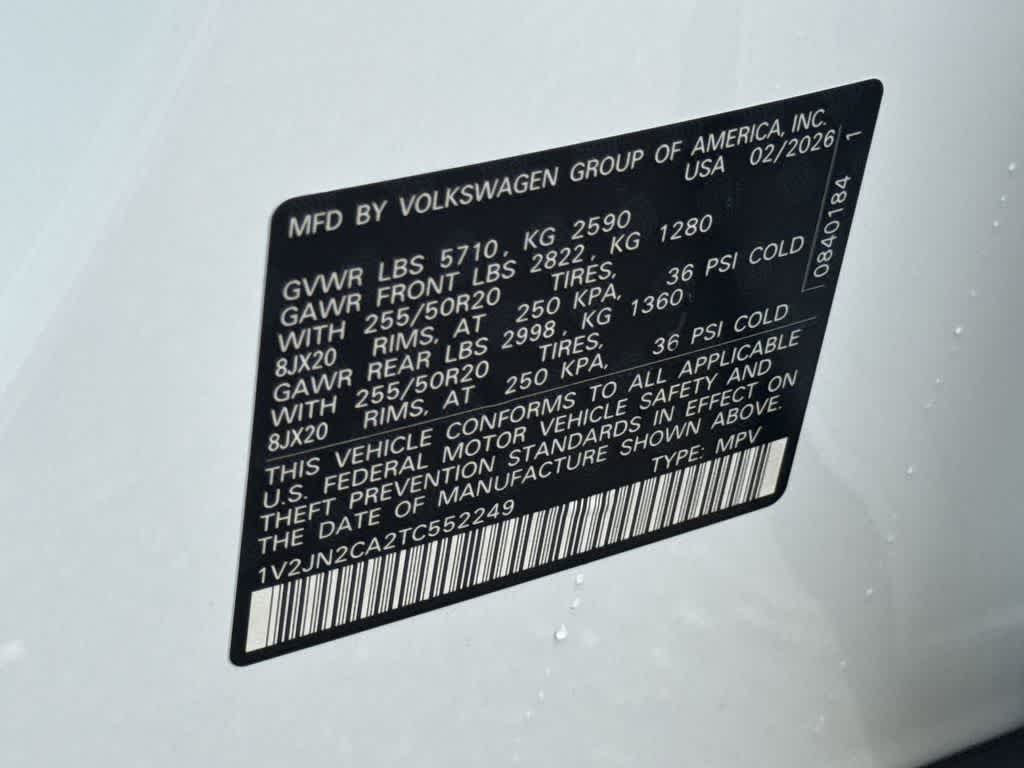 2026 Volkswagen Atlas 2.0T SE w/Technology