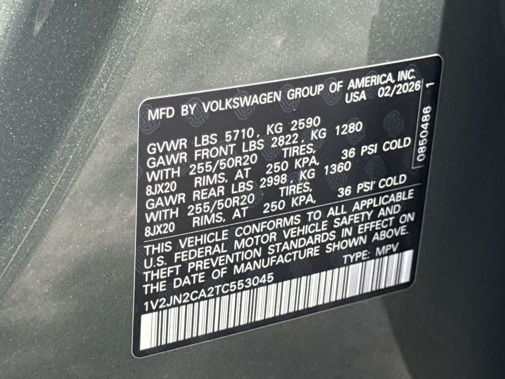 2026 Volkswagen Atlas 2.0T SE w/Technology