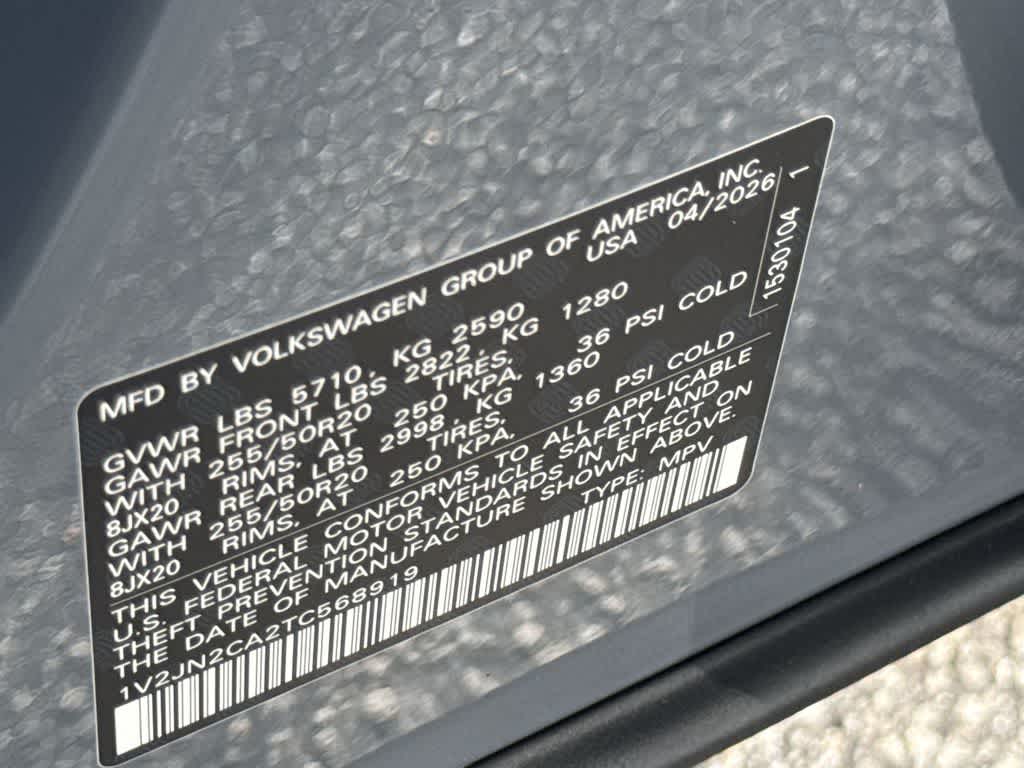 2026 Volkswagen Atlas 2.0T SE w/Technology