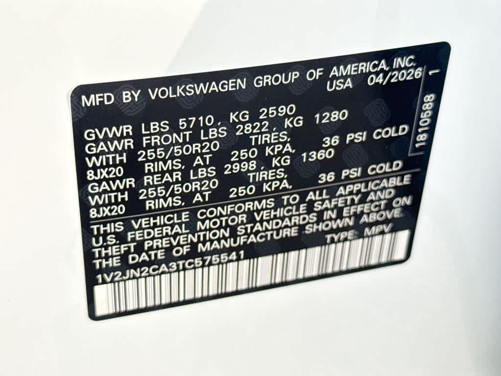 2026 Volkswagen Atlas 2.0T SE w/Technology